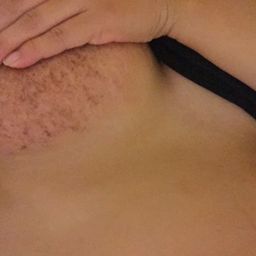 Under boob stretch marks. My boobs are still bigger than my belly